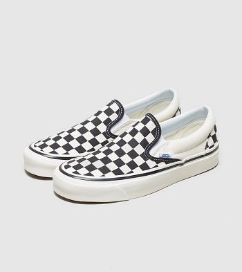 Botasky Vans Anaheim Checkerboard Slip-On Anaheim Checkerboard Slip-On - Damske Topanky Čierne | SFJ